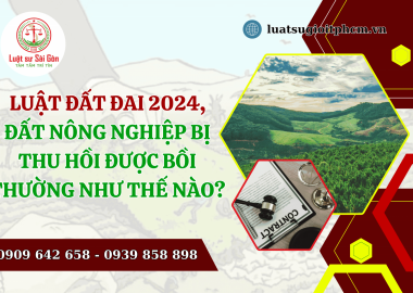 Theo luật đất đai 2024, đất nông nghiệp bị thu hồi được bồi thường như thế nào?