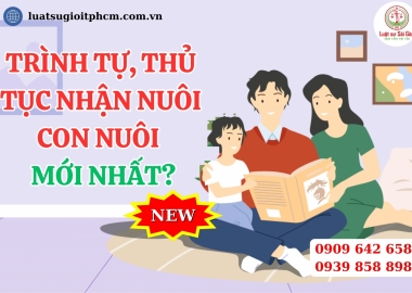 Trình tự, thủ tục nhận nuôi con nuôi mới nhất?
