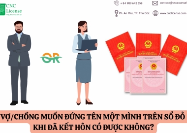 Vợ/chồng muốn đứng tên trên sổ đỏ một mình khi đã kết hôn có được không?