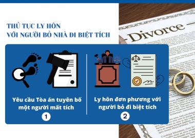 Trình tự, thủ tục ly hôn với người bỏ nhà đi biệt tích?