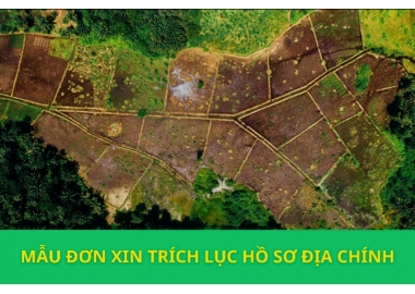 MẪU ĐƠN XIN TRÍCH LỤC HỒ SƠ ĐỊA CHÍNH