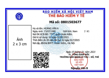 ÁP DỤNG THẺ BẢO HIỂM MẪU MỚI
