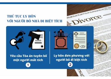 Trình tự, thủ tục ly hôn với người bỏ nhà đi biệt tích?